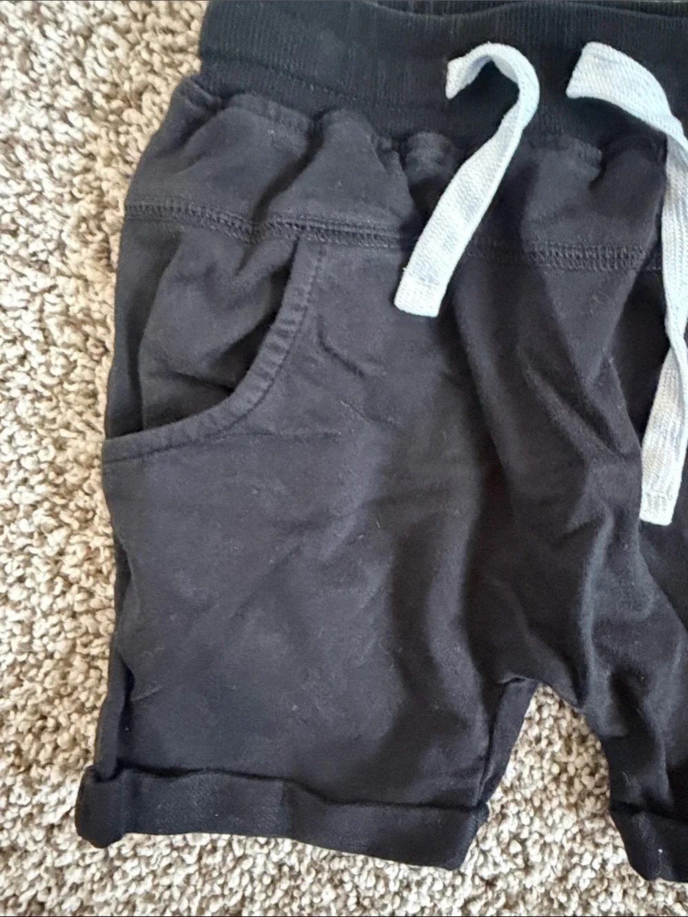 Little Bipsy Toddler Boys Black Kids Shorts with Drawstring